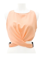 【ANAP】ウエストクロスデザイントップス/ベージュピンク(047)