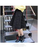 キルティングスカート/ブラック