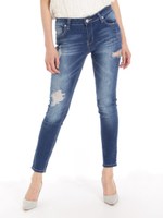 サイドスラッシュスキニーパンツ/ロイヤルブルー