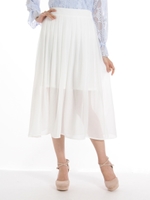 シアーフレアスカート/オフホワイト