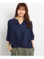 シルキータッチスキッパーシャツ/ホワイト(001)