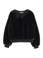 フェイクファープルオーバー/ブラック