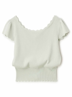 2wayスカラカラーニットトップス/ミント