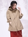 【WEB限定】バックサテンショートモッズコート/ベージュ