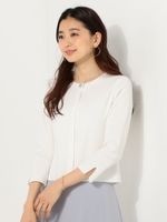 〓●JOC C/R/NY ソウバリ装飾ボタン カーディガン/OFF WHITE