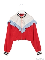 デコナイロンブルゾン/レッド