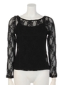 総レースブラウス/ブラック