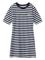 STRIPED BASIC TEE DRESS/レッド