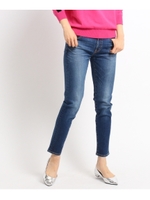 [L]ストレッチデニムミディパンツ/ブルー(492)