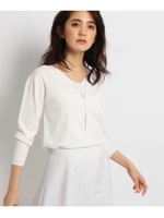 サリーVネックニット/ホワイト(002)