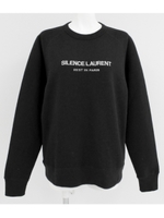 【Alluge】【HOLLYWOOD MADE】SILENT LAURENTスウェットトップス/ブラック(027)