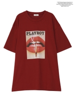 【PLAYBOY × EVRIS】Men's T-SH/レッド