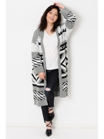 ジャガードロングＣＤ/GRAY