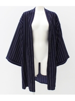 【UNDER ANAP】ストライプガウン/ネイビー(018)