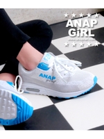 【ANAP GIRL】スポーティーロゴスニーカー/ホワイト(001)