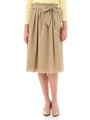 タイプライターイレギュラータックスカート/ベージュ(040)