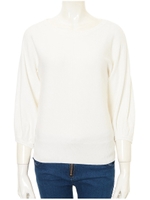 バルーンスリーブニット/ベージュ