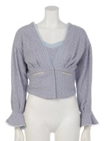 フローラレースSETブラウス/ライトブルー