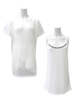 【Sandie anap】メッシュT＋キャミワンピSET/ホワイト(001)