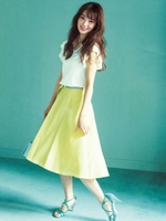 リバーシブルベルトスカート/黄系