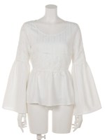 レースラインペプラムＴＯＰ/WHT