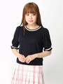 WEGO/ラインパワショルニット