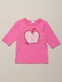 BABY フルーツモチーフアップリケ7分袖Tシャツ/ピンク