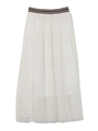 MESSAGE TULLE SKIRT/ホワイト