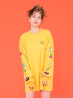 art baby girl goodie long tee/YELLOW