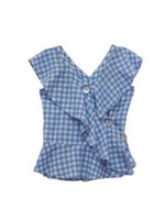 ginghamcheck blouse/blue