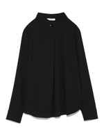 【emmi atelier】ハイネックブラウス/BLK