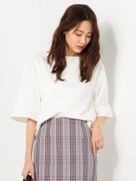〓JOC 袖切替 バックカシュクール プルオーバー/OFF WHITE
