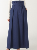 オーバータックコットンワイドパンツ/NVY