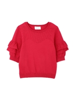 シア　ラッフルパフニット/レッド(100)