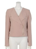 スクエアカラーＪＫ/ピンクベージュ