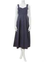 バックシャンロングマキシワンピース/ネイビー