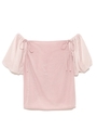 バルーン袖オフショルトップス/PNK