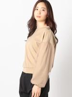 パフチュールカットトップス/ベージュ