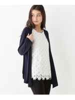 フロントレースプルオーバーカーデ/グレー(012)