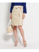 ベルテッドラップ風スカート/レッド(062)