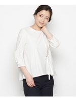 リボンタックストレッチプルオーバー/ホワイト系(002)