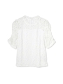 レースパフカットソー/ホワイト(030)