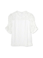 レースパフカットソー/ホワイト(030)