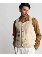 ヴィンテージキャンバスベスト/ナチュラル(050)