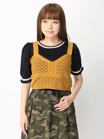 WEGO/透かし編みニットビスチェ