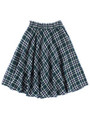 チェックフレアミドルスカート
