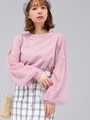 WEGO/チュールスリーブスウェット
