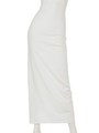 [BED&BREAKFAST]TWISTED BARE Skirt/WHITE