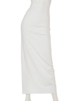[BED&BREAKFAST]TWISTED BARE Skirt/WHITE