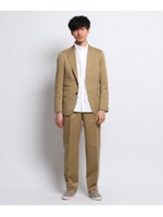 サンクロスコットンピークドラペルシングルスーツ[メンズ スーツ ヘリンボーン]/ベージュ(052)